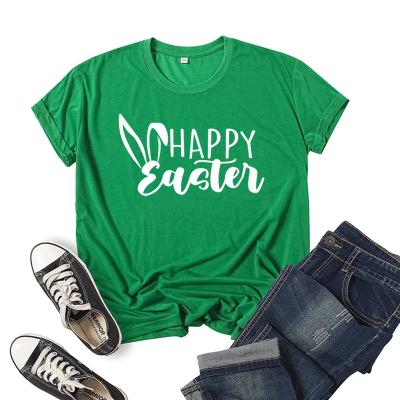 China Anti-Wrinkle OEM Factory Shirt Girl T-shirt Designs Easter Shirts For Adults for sale