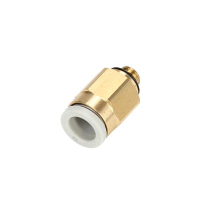 China Garment Shops KQ2H04-M3A Brass Push To Connect Tube Fitting To Sealant Adapter Male Thread Pneumatic Component Straight Connector for sale