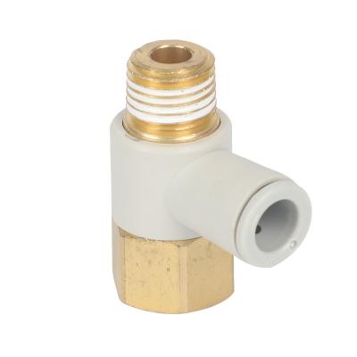 China Building Material Shops KQ2VF04-M5A Universal Hinged Elbow Female Pneumatic Fit Quick Connector Joint Tubing for sale