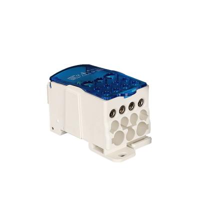 China UKK 500A Terminal Block 1 In Many Out Of Din Rail Distribution Box Universal Electrical Wire Connector UKK 500A for sale