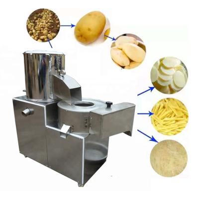 China High efficicency cheap price potato processing machine, potato peeling machine with slicing function for sale