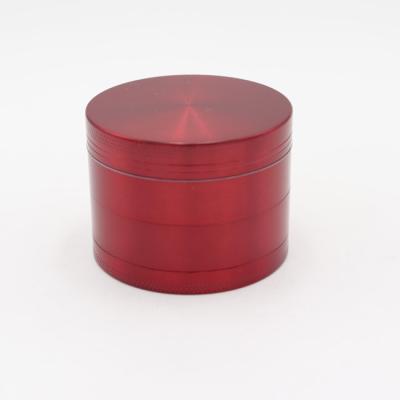 China Hot Selling Metal Tobacco Grinder Blue 40mm/4 Parts Red Weed Smoking Accessories Grinder for sale