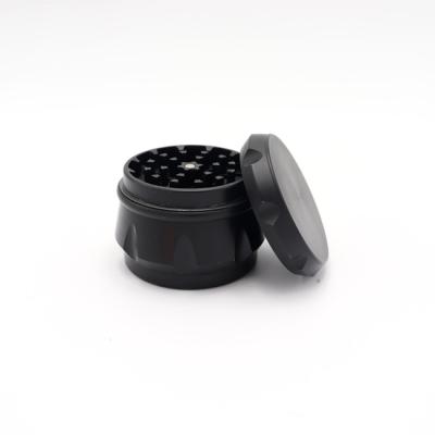 China 4 Layer Black 63mm Metal Tobacco Zinc Alloy Hot Grinder Customize Herb Grinder Weed Grinder Smoking Accessories for sale