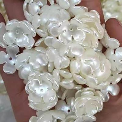 China Making Jewelry and Garment Accessories High Quality Round Loose Four Leaf Clover ABS Plastic Non-Porous Beads, Used for Jewelry Making Accessories Beads for sale