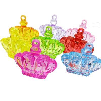 China Wholesale Transparent Acrylic Beads Cartoon Crown Shape Beads Plastic Beads Bulk Children's Party Toys for sale