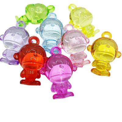 China Wholesale Cartoon Animal Bear Monkey Shape Indoor Decor Transparent Acrylic Beads Beads Plastic Beads Bulk Children's Party Toys for sale