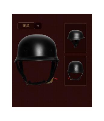 China WASHABLE LINING German Style Dot Motorcycle Beanie Helmet With Ece Approved Half Face Helmet for sale