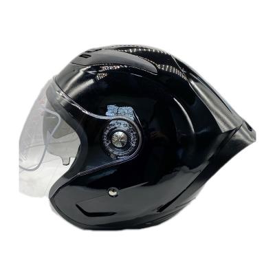 China PC VISOR Motorcycle Helmet High Quality PP Gloss Black Motorcycle Parts Accessories Motorcycle Helmet for sale