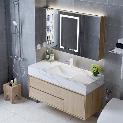 China Wholesale Modern Wall Mounted Chinese Cabinet Mirror Cabinet Hotel Bathroom Vanity Vanity Set Modern Bathroom Cabinet Set for sale