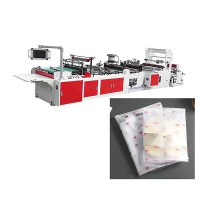 China Hotels EVA Slider Zipper Plastic Bag Making Machine For Clothing Packaging Bag With Automatic Zipper Attachment Slider-Inserting Device for sale