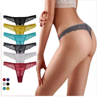 China Wholesale transparent women's and girls' g-strings breathable ladies tanga thongs panties female sexy underwear for sale