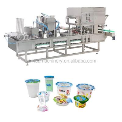 China QGF-20 Mini Beverage Yogurt Jelly Juice Milk Tea Cups Drinking Filling Sealing Machine for sale