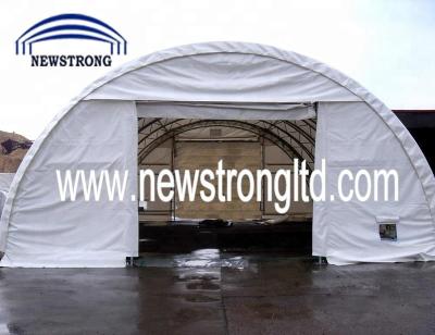 China Prefab Metal Trussed Frame Structure Dome Carport / Agricultrual Storage Warehouse for sale