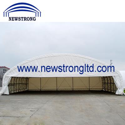 China Waterproof Steel Construction PVC Fabric Aircraft Hangar Tent for sale