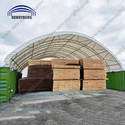 China Water Proof Dome Roof Fabric Container Shelter For 40ft Container for sale