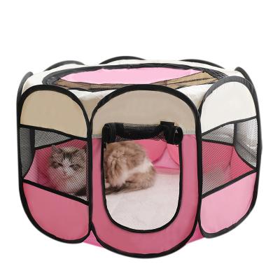 China Viable Wholesale Bestselling Portable Octagon Pet Playpen Pet House Velvet Cats And Dog Sleep Foldable Bed for sale