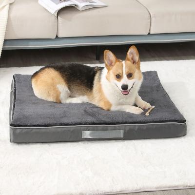 China Amazon Waterproof Most Popular Removable And Washable Dog Pet Bed Memory Foam Dog Bed For Cats Dogs Soft Kennel Bed for sale