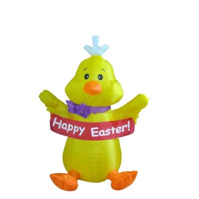 China Party Costume/Festival Costume Wholesale Custom Inflatable Cute Easter Happy Cute Decoration Inflatable Chick Party Summer Toy for sale