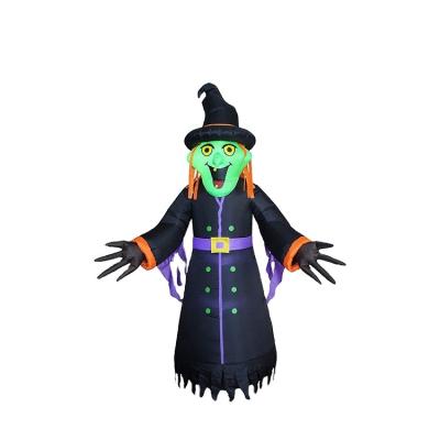 China Wholesale High Quality Inflatable Witch Shape Toys 100%Polyester Outdoor Halloween Decorations for sale