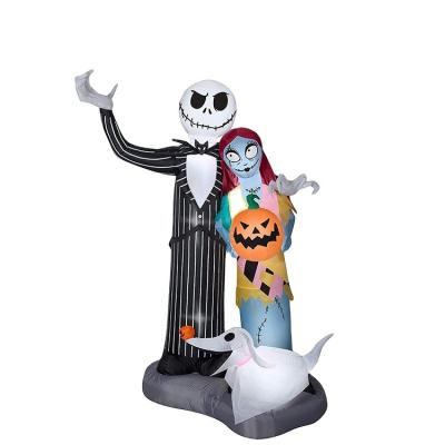 China 100%Polyester Newly Designed Halloween Decoration Inflatable Model Skeleton Inflatable Pumpkin for sale