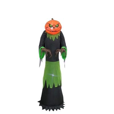 China 100%Polyester Outdoor Pumpkin Witch Main Body Inflatable Halloween Decorations for sale