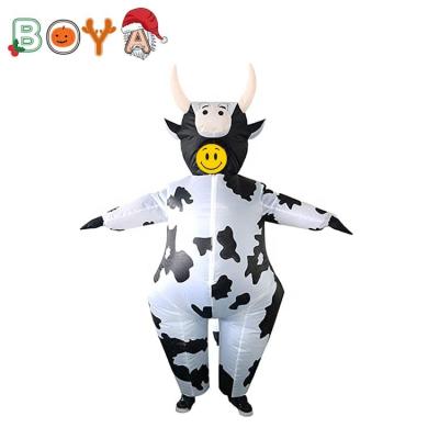 China Customized Cow Animal Party Costume/Festival Inflatable Circus Costume High Quality Zoo Show Costume for sale