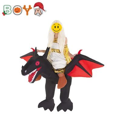 China Hot Selling Inflatable Halloween Props Party Costume / Custom Dragon Dinosaur Fire Festival Costume for sale