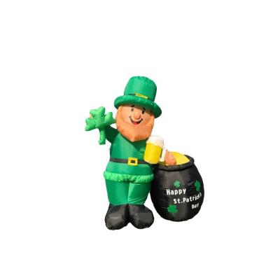 China 100%Polyester Inflatable Hand Bomb Advertising Party Decorations Inflatable Man Character For St. Patrick's Day for sale