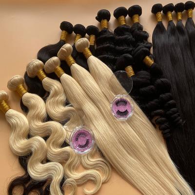 China Free Sample Deep Wave Hair Weave Wholesale Bundles With Lace Frontal Closure, Raw Mink Brazilian Cuticle Aligned Hair Vendors for sale