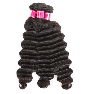 China LOOSE WAVE DEEP Cuticle Lined 100 Brazilian Remy Hair Weft Raw Brazilian Loose Deep Wave Bundles for sale