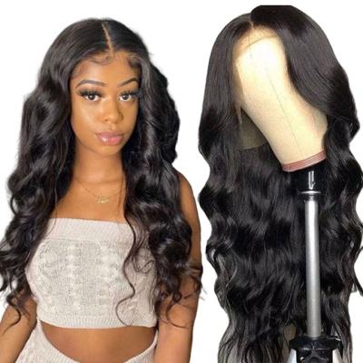 China Body Wave Glueless Full Lace Wigs Virgin Body Wave 180% Density Hair Wig With Baby Hair And Preplucked Hairline for sale