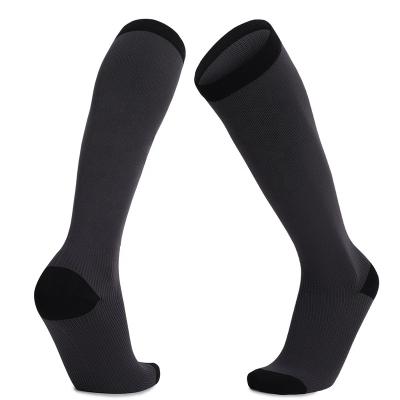 China UKMR Breathable Black Knee High Socks Nurses Shoes Accessories For Women Compression Socks Female Legless Womens Compression Socks for sale