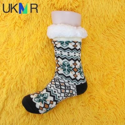 China UKMR Women's Slip-Resistant Fuzzy Fluffy Comfortable Floor Socks Home Anti-Skid Socks for Sleeping for Women Winter Warm Women's Slipper Socks for sale