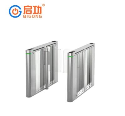 China 24 hours temperature full height measurement acess turnstiles entrance control system turnstiles flap barrier for sale