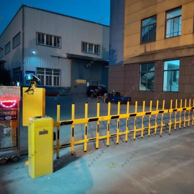 China Galvanized steel retractable barrier gate with managemen biometric access barrier gate with for sale