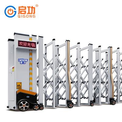 China Aluminum Alloy Gates New Product Launches Easily Assembled Retractable Automatic Remote Control Barrier Gate for sale