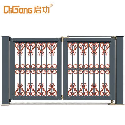 China Aluminum alloy villa industrial folding door automatic retractable door QG-L968B for sale