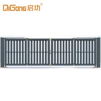 China Modern Commercial Double Folding Opening Door Factory Entrance Hanging Swing Gate for sale