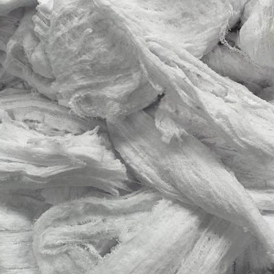 China Have Strong Heavy Duty Oil and Water Absorbency Cotton Floss Industrial White Cleaning Yarn Rags for sale