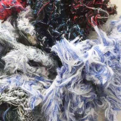 China Have Strong Oil And Water Absorbency Hot Selling Colored Cleaning Machine Pure Yarn Cotton Industrial Wiping Waste Rags for sale