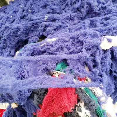 China Have Strong Oil And Water Absorbency Textile Pure Waste Cotton Yarn Used For Marine Industrial Cleaning Wiping Rags for sale