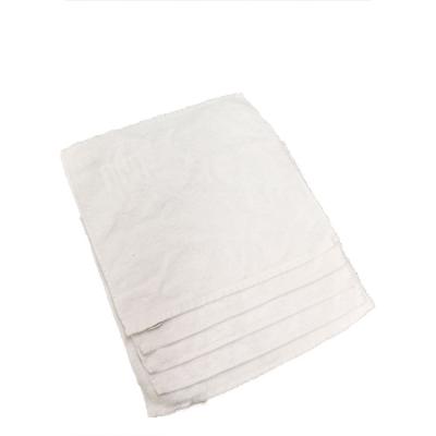 China Have Strong Oil And Water Absorbency Strong Hot Selling Recycled Industrial Cleaning Wiping Square Towels White Cotton Rags for sale