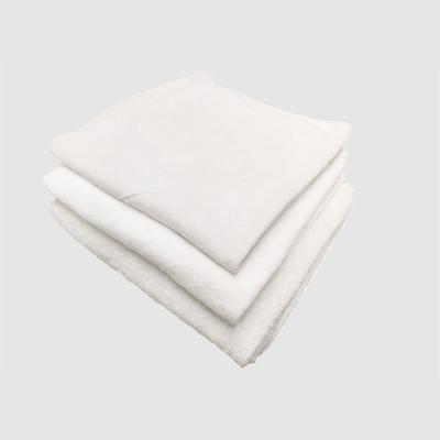 China Have Strong Oil And Water Absorbency Disposable White Pure Cotton Wad For Bath Towels Hotel Terry Industrial Wiping Rags for sale