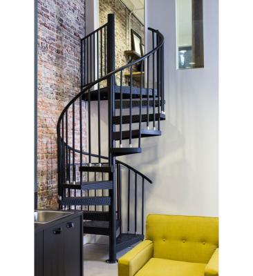 China Industrial Classic Steel Spiral Staircase Wrought Iron Steel Spiral Stairs for sale