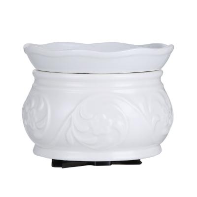 China Ceramic Electric Censer Wax Warmer Ideal For Spa And Aromatherapy Use Brand Name Wax Melts And Cubes As Well As Essential Oils Wax Heater for sale