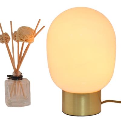 China EUROPEAN Glass Light Touch Gold Shade Dimmable Table Desk Lamp for sale