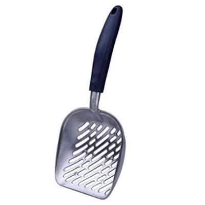 China Sustainable Amazon Best Selling Cats Soil Scoop Tabs / Deep Pet Kitty Litter Scooper Litter Scoops Durable Sholve Sieve Straight Edge With Aluminum Metal for sale