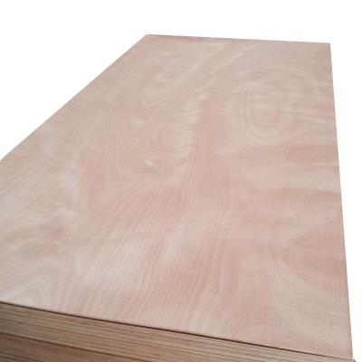 China Modern Laminated plywood  E1 glue commercial plywood okoume plywood for cabinet and furniture for sale