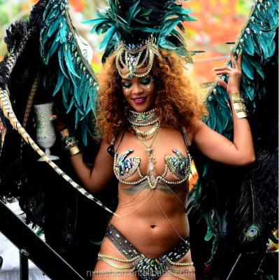 China High quality customed costumes 2018 carnival costume woman without feather for caribbean carnival for sale