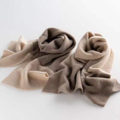 China hot women's Anti-wrinkle intercolor scarf custom made high quality pure cashmere and fashionable feels comfortable and warm for sale